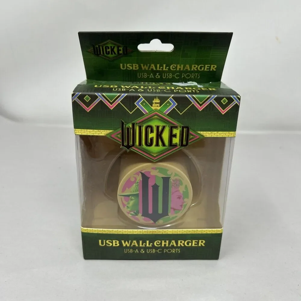 Wicked The Movie USB Wall Charger NEW